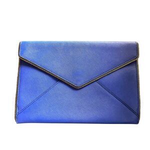 REBECCA MINKOFF Leo Envelope Clutch Royal Blue‎